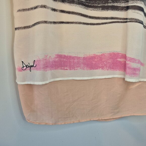 NWT Desigual Colourful Layered Blouse Size Large - Picture 6 of 8